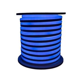 NE9 | LED Flexible Neon Rope Light | 164 Watt | Blue | 120V | 50 Feet | Includes Clips, Connectors & AC Powered KIT | IP67 | ETL Listed
