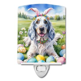 NEW English Setter Easter Egg Hunt Ceramic Night Light Compact, UL-Certified, Ideal for Bedroom, Bathroom, Nursery, Hallway, Kitchen, 6x4x3