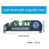 1pc Precision Multi-Purpose Laser Level, Horizontal Vertical Laser Beam Measuring Tape, Magnetic Laser Level, Non-Magnetic Laser Level For Constructio