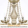 6 Lights K9 Crystal Chandelier Lighting Cognac Crystal Ceiling Lamp Home Decor