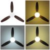52 Inch 3 blades Ceiling Fan With Dimmable LED Light And Remote Control