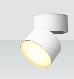 Living Room Ceiling Folding Tube Light (Option: 7W white body-Plain mounted type-Neutral light 4000k)