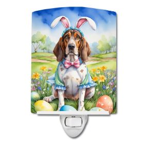 NEW American English Coonhound Easter Egg Hunt Ceramic Night Light Compact, UL-Certified, Ideal for Bedroom, Bathroom, Nursery, Hallway, Kitchen (Default: Default)