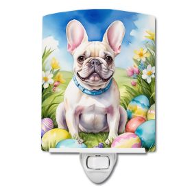 NEW French Bulldog Easter Egg Hunt Ceramic Night Light Compact, UL-Certified, Ideal for Bedroom, Bathroom, Nursery, Hallway, Kitchen, 6x4x3 (Default: Default)