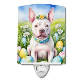 NEW Pit Bull Terrier Easter Egg Hunt Ceramic Night Light Compact, UL-Certified, Ideal for Bedroom, Bathroom, Nursery, Hallway, Kitchen, 6x4x3 (Default: Default)