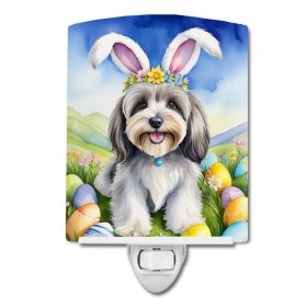 NEW Tibetan Terrier Easter Egg Hunt Ceramic Night Light Compact, UL-Certified, Ideal for Bedroom, Bathroom, Nursery, Hallway, Kitchen, 6x4x3 (Default: Default)