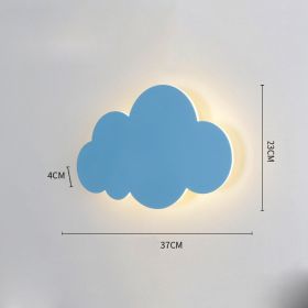 Children's Bedroom Lights Are Modern And Simple And Warm (Option: Blue-Whitelight)