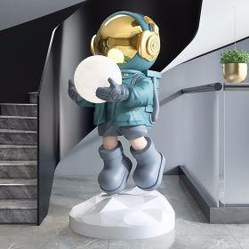 Large Floor-to-ceiling Decoration Light In Astronaut Welcome Room (Option: Blue-US)